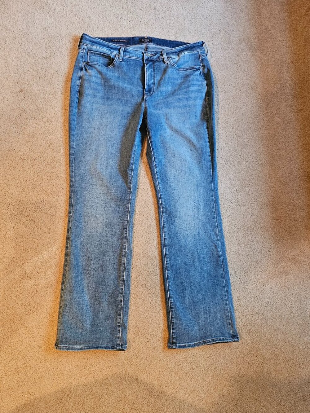 NYDJ Barbara Bootcut Jeans Size 14W Med Wash Lift Tuck Technology